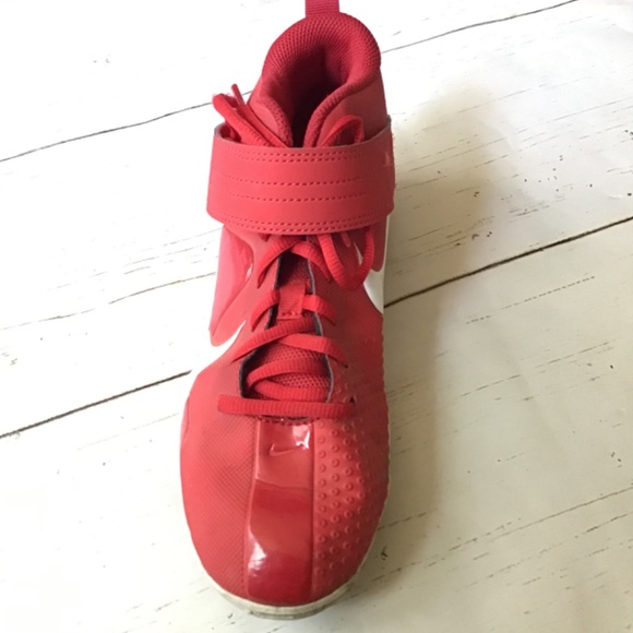 Nike Baseball Cleats - Trout Red Youth Size 6 EUR 38.5 - Picture 6 of 9